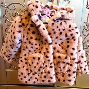 New without tags Zara Faux Fur Girls Coat